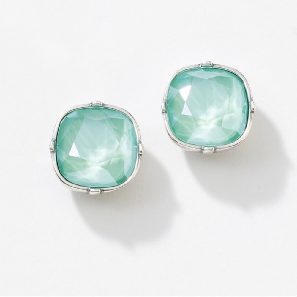 Swarovski Mint Stud Earrings